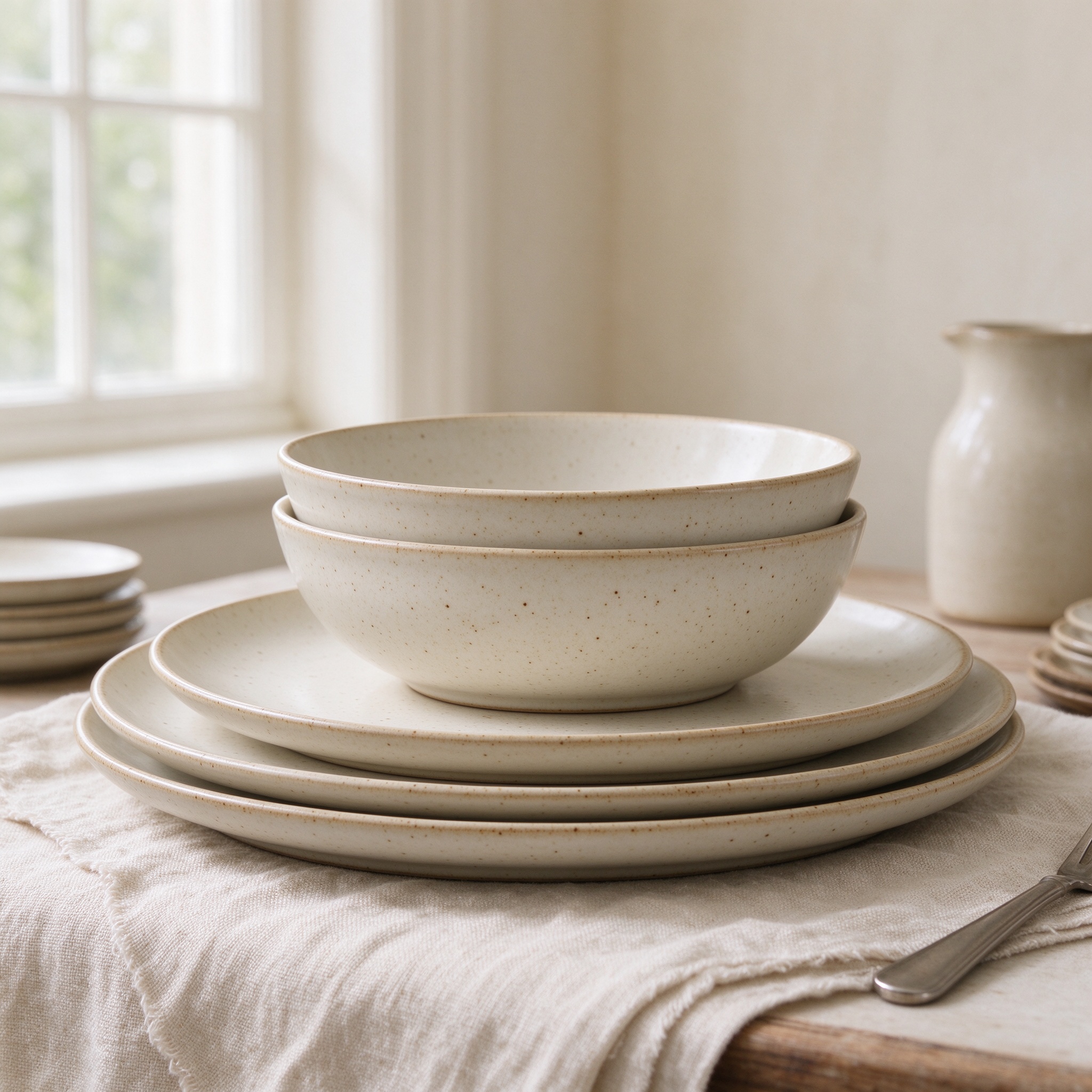 Whitby Stoneware Dinner Set
