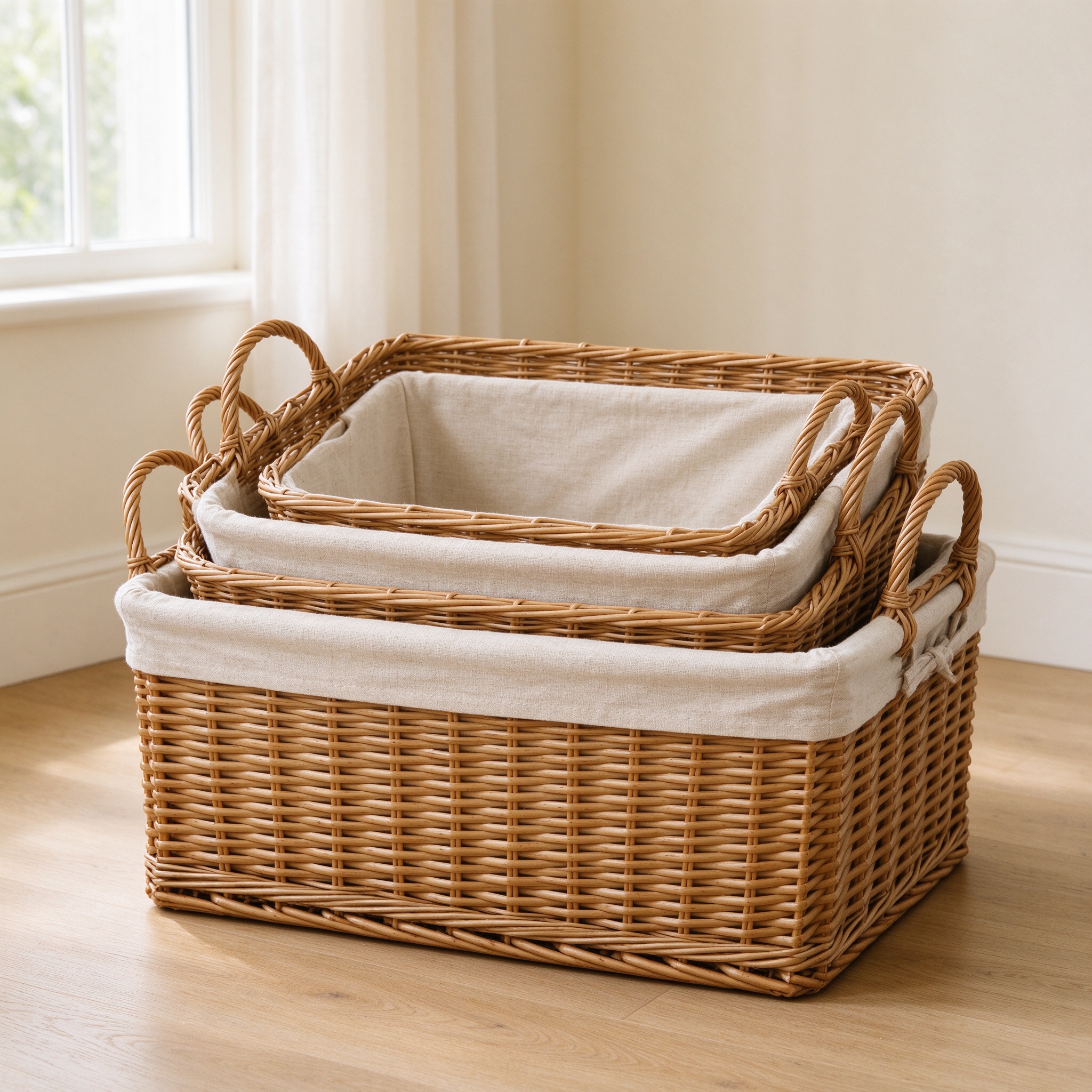 Somerset Rattan Basket Trio